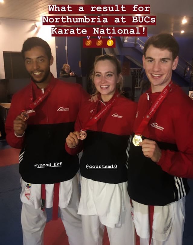 🤼‍♂️|| Congratulations also to our Karate medalists at #BUCSNationals this weekend:

Rory Kavanagh 🥇GOLD
Courtney Morris 🥉BRONZE
Muhammad Alfarhan🥉BRONZE

Fantastic achievement for Rory who has retained his <a href="/BUCSsport/">BUCS</a> title 👏

Results here ⬇️
bucs.org.uk/athlete.asp?se…

⚫️⚪️