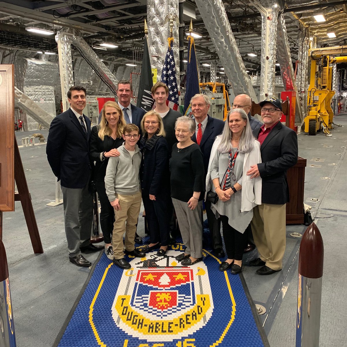 #usstulsa proud to have three generations celebrating the ship commissioning