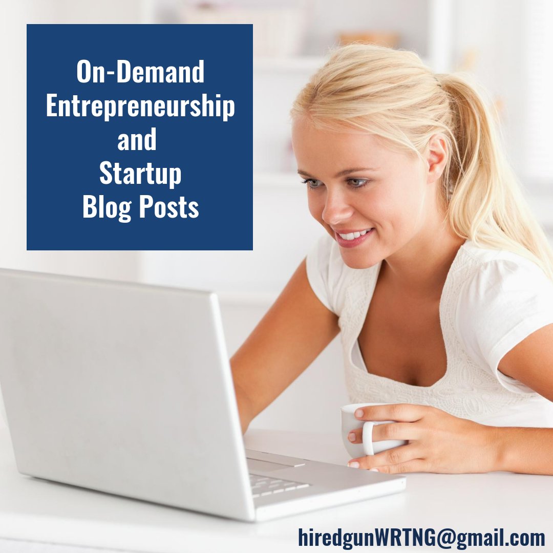 HiredGunWriting's tweet photo. New #Entrepreneur and #Startup Thought Leadership Blog Posts Now Available
https://t.co/5ryaDxSar8 https://t.co/F3Rt2Po6wx