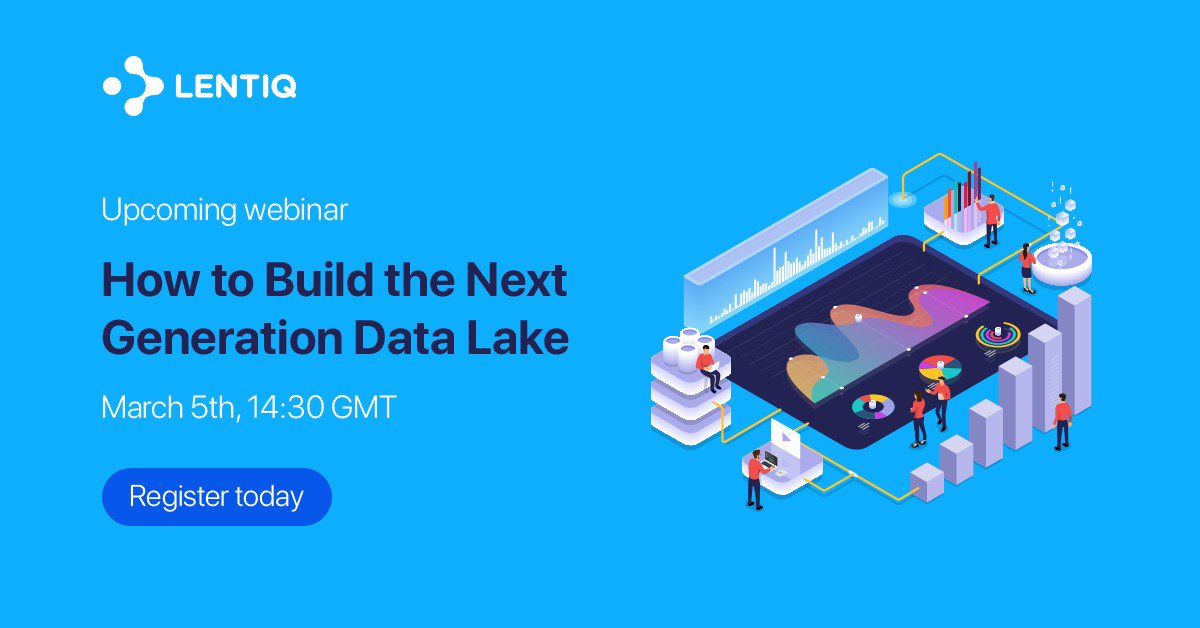 LouisColumbus's tweet photo. Interesting free webinar from @Lentiqinc coming up March 5th on how #DataLake architectures are powering interconnected data pools in #MultiCloud environments, enabling  #DataScience and #DataAnalytics projects to succeed: https://t.co/qGgFCuCJE0 https://t.co/XULaA1MInx