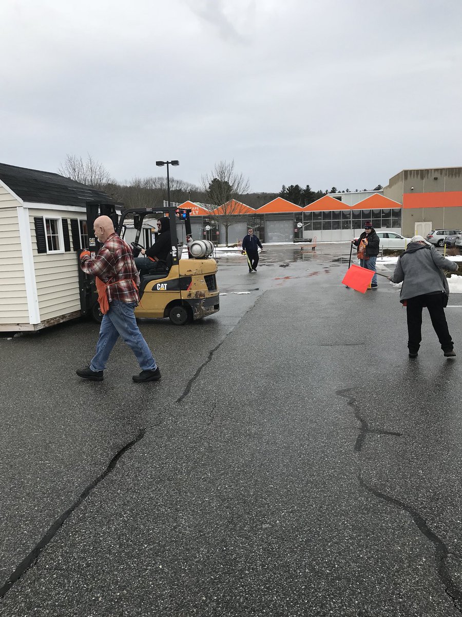 Home Depot Oxford....excellent team effort 👍 moving last display model. New Tuff Shed line up to arrive next Tuesday. Thank you for your collaboration. @Joepratt35 <a href="/Ma2624Oxford/">OxfordMA2624</a> <a href="/AbdullahJallad3/">Abdullah Jallad</a> @CarriveauDavid