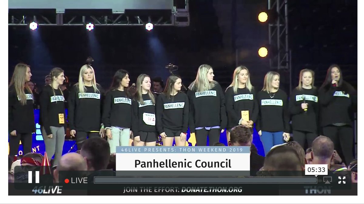 WrestlingPhilly's tweet photo. So incredibly proud of my daughter who is the Executive VP of Penn Stateโs Panhellenic Council but is also on THONโs Dancer Relations Committee. Theyโve been dancing for the last 44hrs straight!! #FTK #ShapeTheMoment https://t.co/35XhWXi7hr