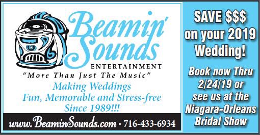 beamindj1's tweet photo. 1 week left on our Bridal Show deal for 2019!! Call today 716-433-6934 or see us at the Niagara Orleans Bridal Show on 2/24! https://t.co/XcMRPZEtzc