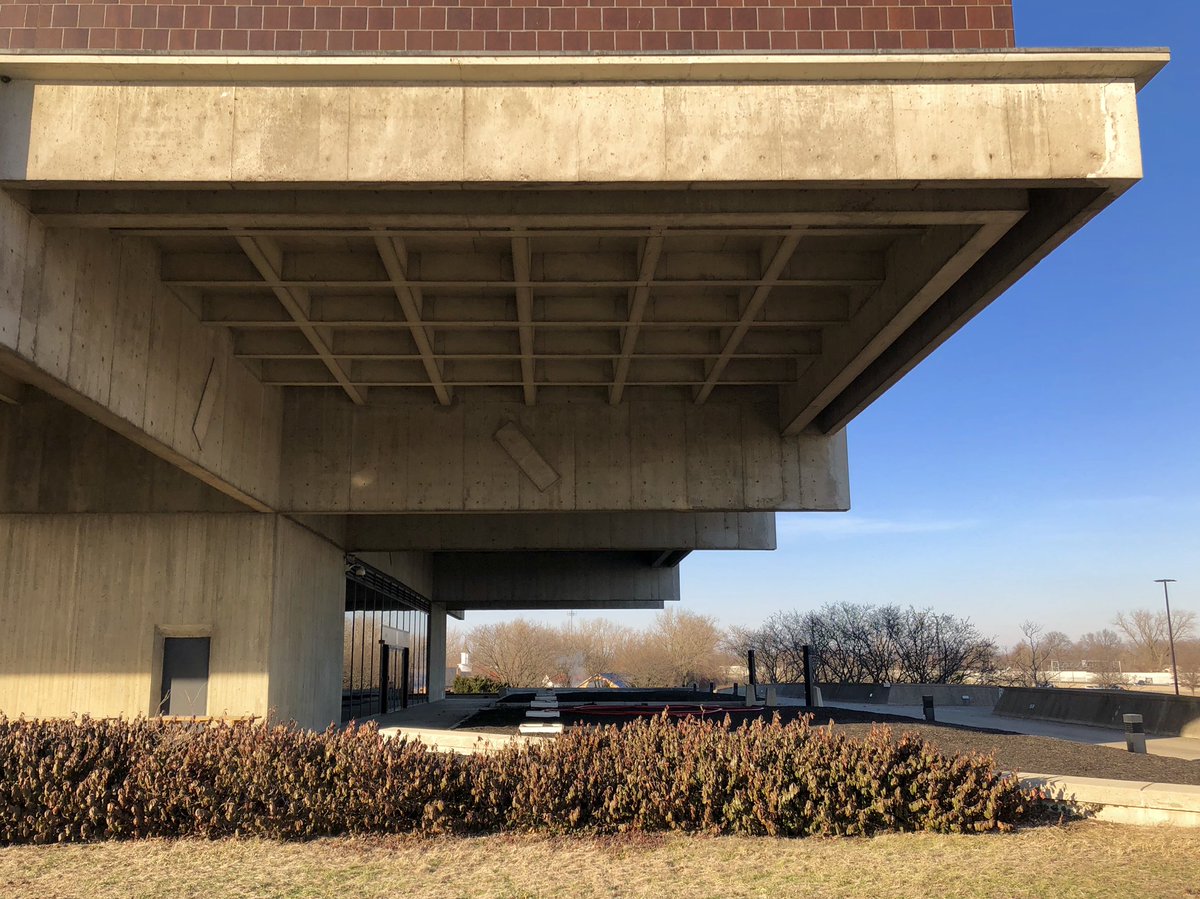 Byron Ireland’s most well known project is the monumental brutalist structure he designed for the Ohio History Connection ( @OhioHistory), which was built from 1965-1970 on the Ohio State Fairgrounds.