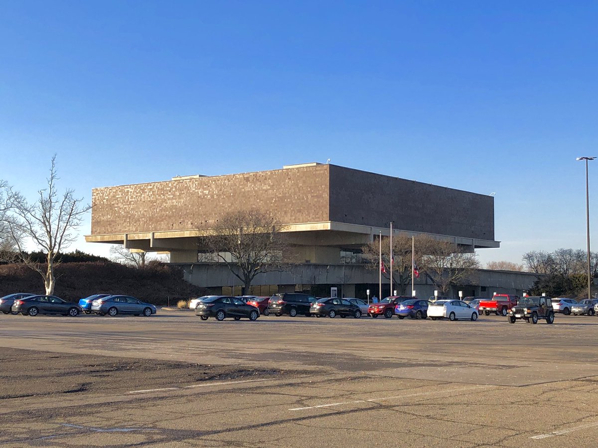 Byron Ireland’s most well known project is the monumental brutalist structure he designed for the Ohio History Connection ( @OhioHistory), which was built from 1965-1970 on the Ohio State Fairgrounds.