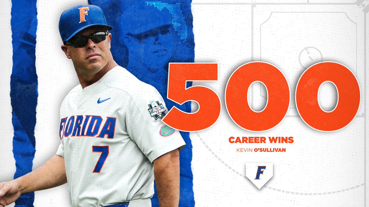 GatorsBB's tweet photo. #GatorsWin 3-1!!!

And that's a big one, as head coach Kevin O'Sullivan becomes the fastest to reach 5⃣0⃣0⃣ career wins at Florida!

RT to congratulate coach Sully! https://t.co/SBidUyHhun