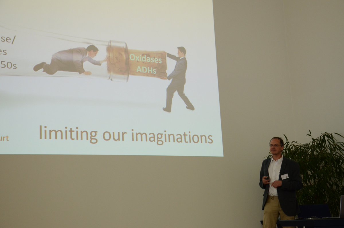 ROBOX_Enzymes's tweet photo. #Pharma #Biotech #H2020 #EUresearch

Our partner @tugraz adressing #Enzyme production and the bottlenecks thereof at the workshop on industrial #Biocatalysis last Thursday in collaboration with @CARBAZYMES at @DECHEMA in #Frankfurt! https://t.co/JrniqEmiQL
