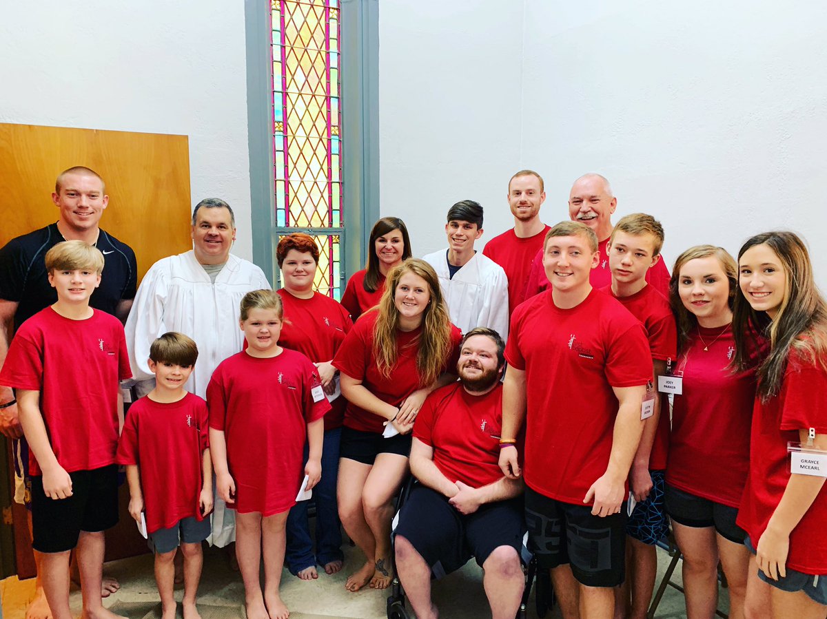 clayhallmark's tweet photo. What a morning @fbclextn with 13 baptized, 3 more saved, and 1 joining in statement of faith!!! #Revival #RampUp2Revival #fbcmore https://t.co/i3o4eEdd1I