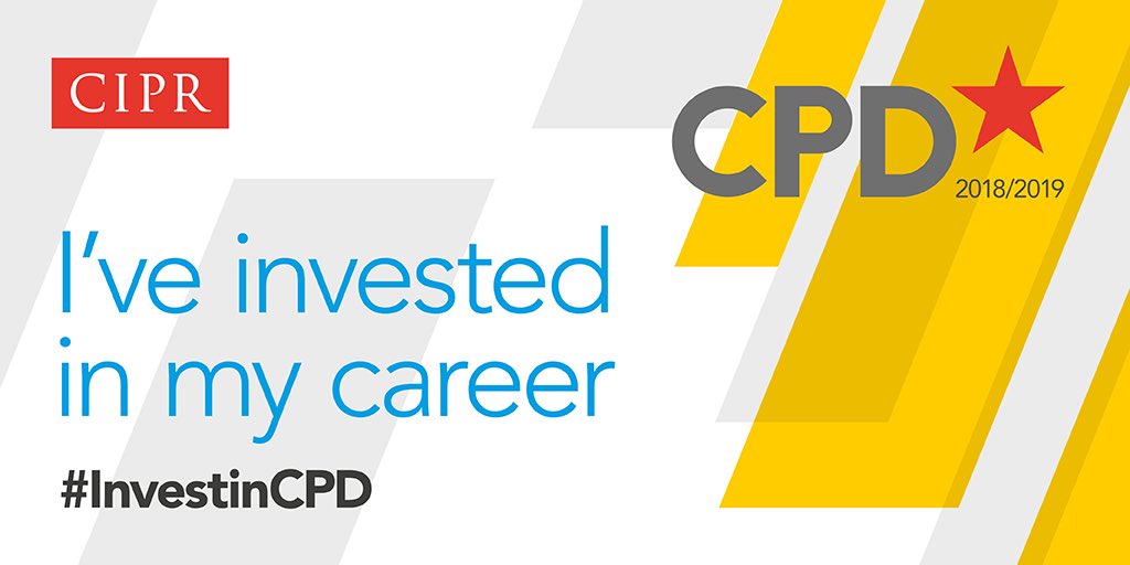 Feeling accomplished! I believe it’s so important to keep up to date with CPD. We never stop #learning #investinCPD #CIPRlearn