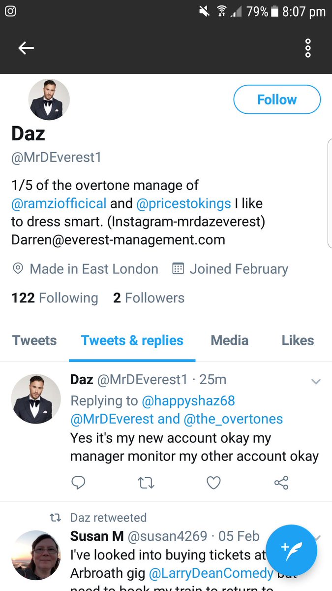 darren_everest's tweet photo. This account is fake. Please don't follow it. Some people are very strange. D https://t.co/ZrEXYgYi7b