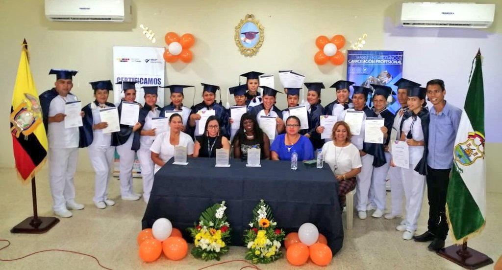 secap_ec's tweet photo. #Babahoyo | Se entregó certificados a los participantes del curso 'Asistente en servicios de Salud y Enfermería', bajo el convenio con el Movimiento "Yo También".
#CapacítateConSecap #SecapZonal5 https://t.co/01zK3yJZJD