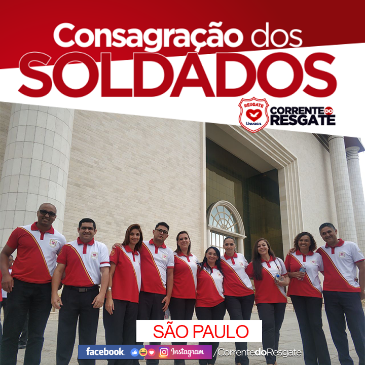 CorrenteResgate's tweet photo. #CORRENTEDORESGATE
Hoje em todo Brasil foi realizada a Consagração dos Soldados do Resgate.

Deus Abençoe a todos Soldados do Resgate. https://t.co/ix3CTMDl3a