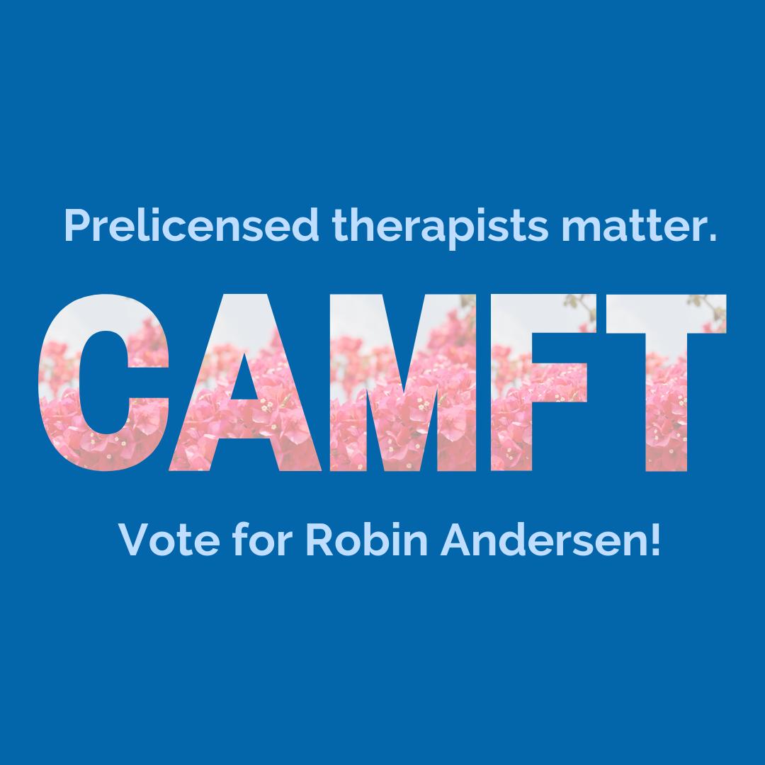 RobinLMFT's tweet image. Prelicensed members make up nearly one-third of CAMFT’s total membership, and I believe continuing to restrict their voting rights year after year is unacceptable. #robinforcamft #camft #camftelection #mft #amft #lmft #prelicensed #associatemft #mfttrainee #mftstudent @CAMFTTeam
