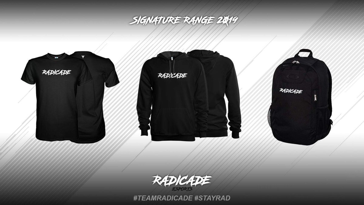 RadicadeEsports's tweet photo. Introducing our Signature range โซ๏ธ
Available Soon ๐ #RadApparel
In collaboration with @AporiaCustoms
#TeamRadicade #StayRad #Esports https://t.co/Fpn89VuGev