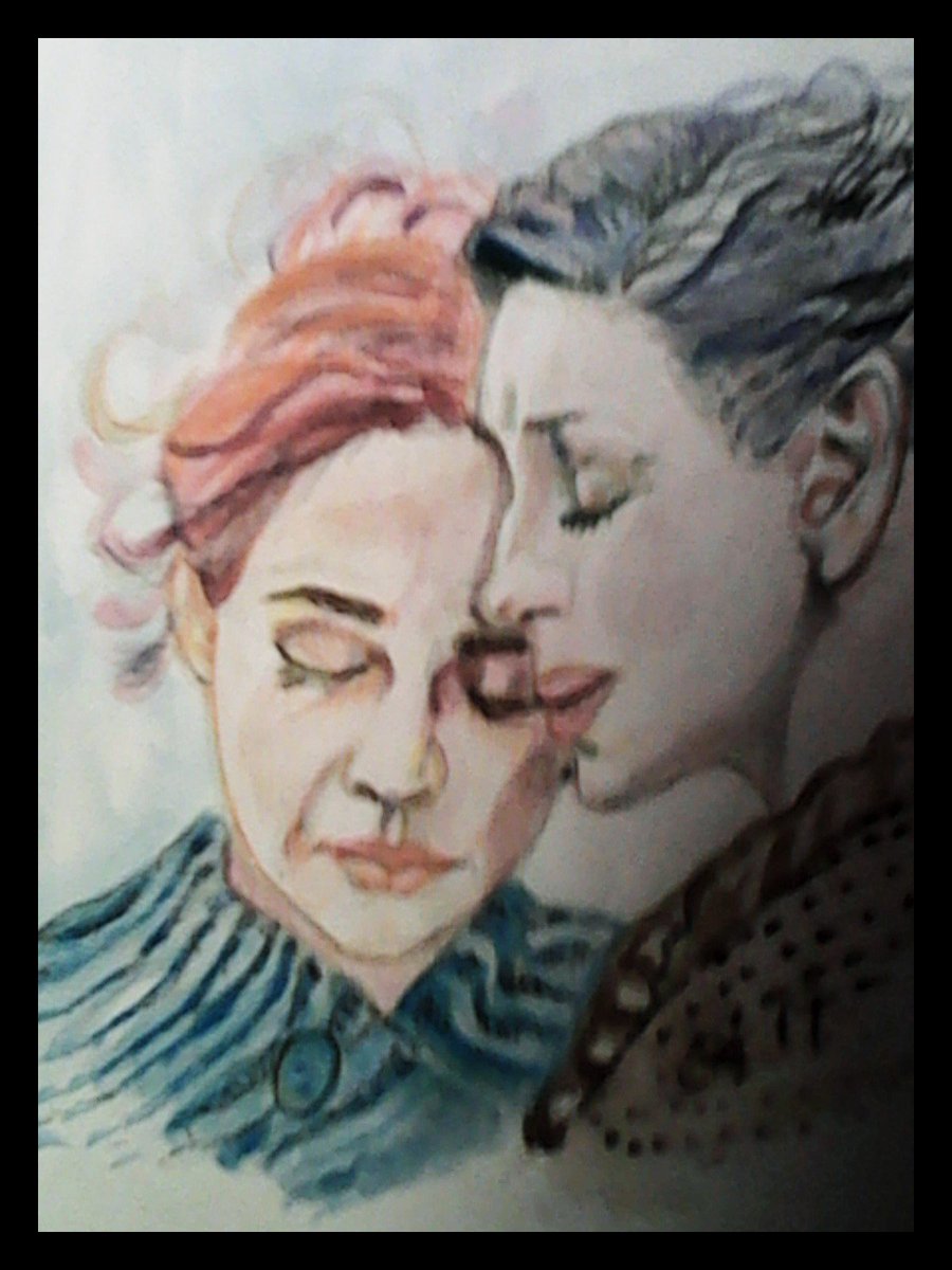 One of Claire and Bree.  "A Mother's Comfort" by me. #Outlander