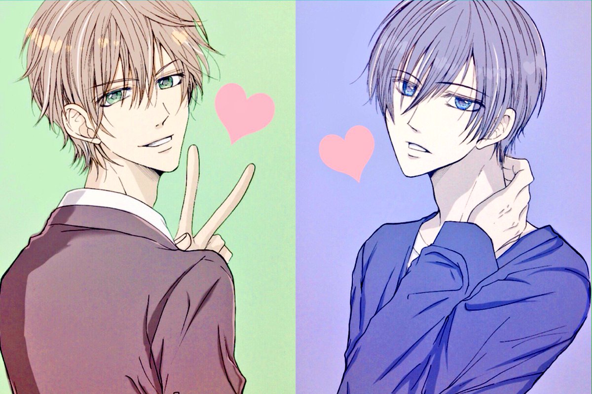 hibikifushimi66's tweet photo. ✨💙✨篤弥と真子ちゃん宅の暁くんをお借りしました✨💚✨
#colorfree
#創作男子アイドルグループ https://t.co/kafNgf8IYc