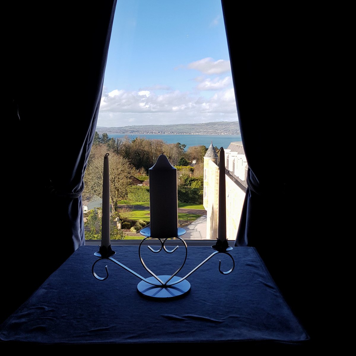 SamCelebrant's tweet photo. Overlooking Belfast Lough, the Culloden Hotel was a fantastic location for a Naming Ceremony to-day.  @cullodenestate @HastingsHotels https://t.co/nqw9uqDWSF