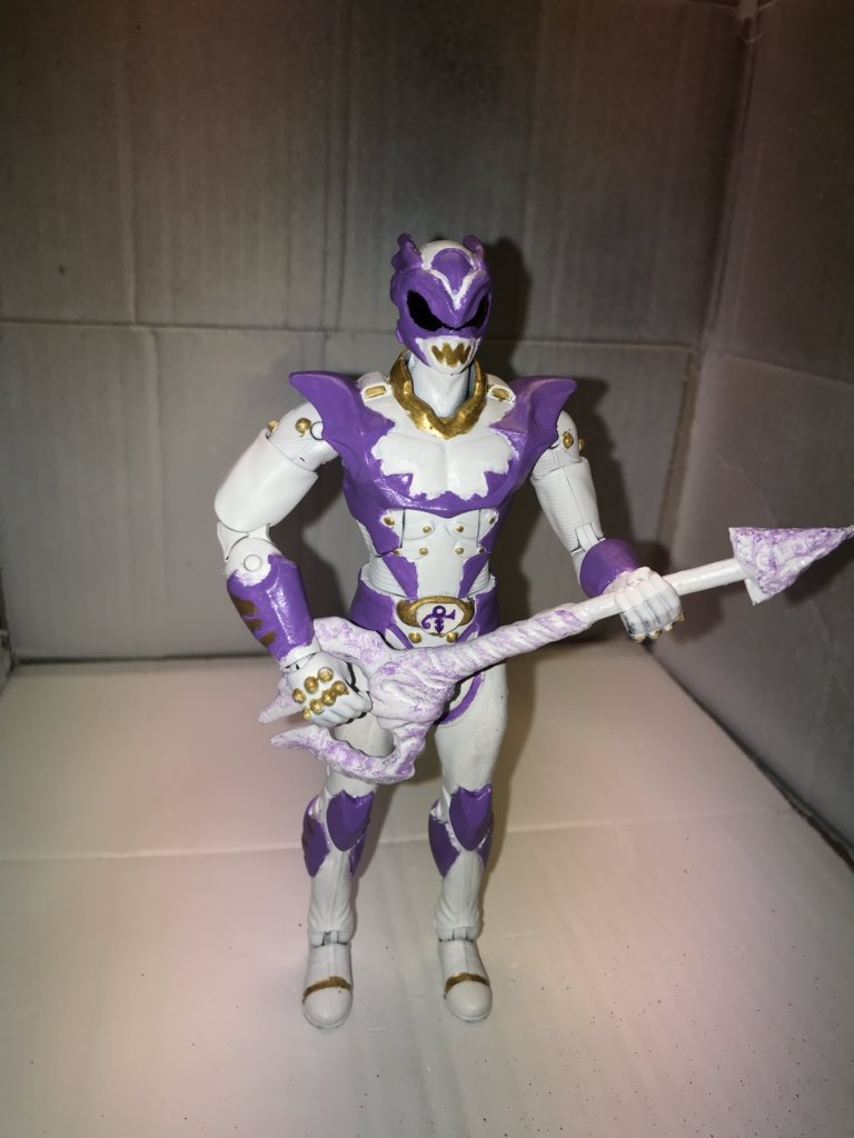 moyer_luke's tweet photo. Because of my love of the great artist prince. what was once the black Psycho Ranger is now #TheRangerFormerlyKnownAsPrince #PurplePsychoRanger #PsychoPurple #PsychoRain #PrinceRanger #PrincePsycho #PurpleRain #Prince https://t.co/FeipSHSFwh
