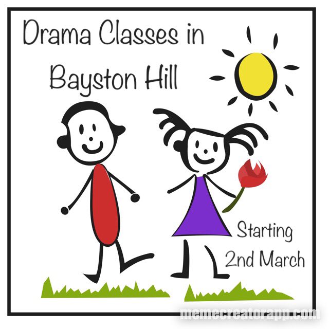 We’re coming to #BaystonHill! Classes starting 2nd March. Who’s joining us?
#drama #dramaforchildren #dramaclasses 

@bhjubilations @BaystonHillMeth @BaystonHillNet