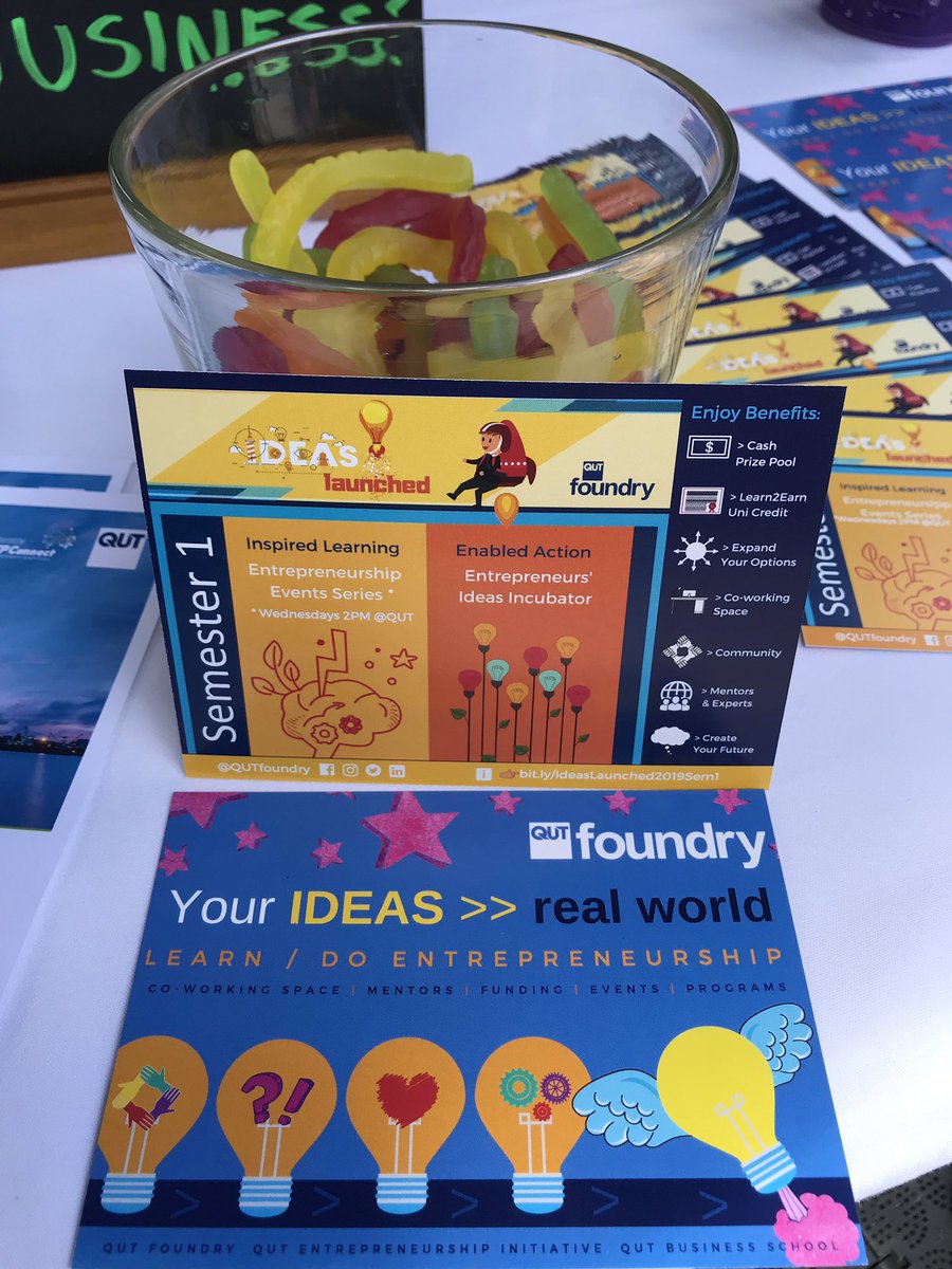 DrFurneaux's tweet image. RT acpns_qut: RT QUTfoundry: Welcome to a #uni[verse] of opportunities QUT! Learn/do #entrepreneurship QUTfoundry &amp;amp; get your #IDEASlaunched💡🚀in the Real World🌏#QUTlife