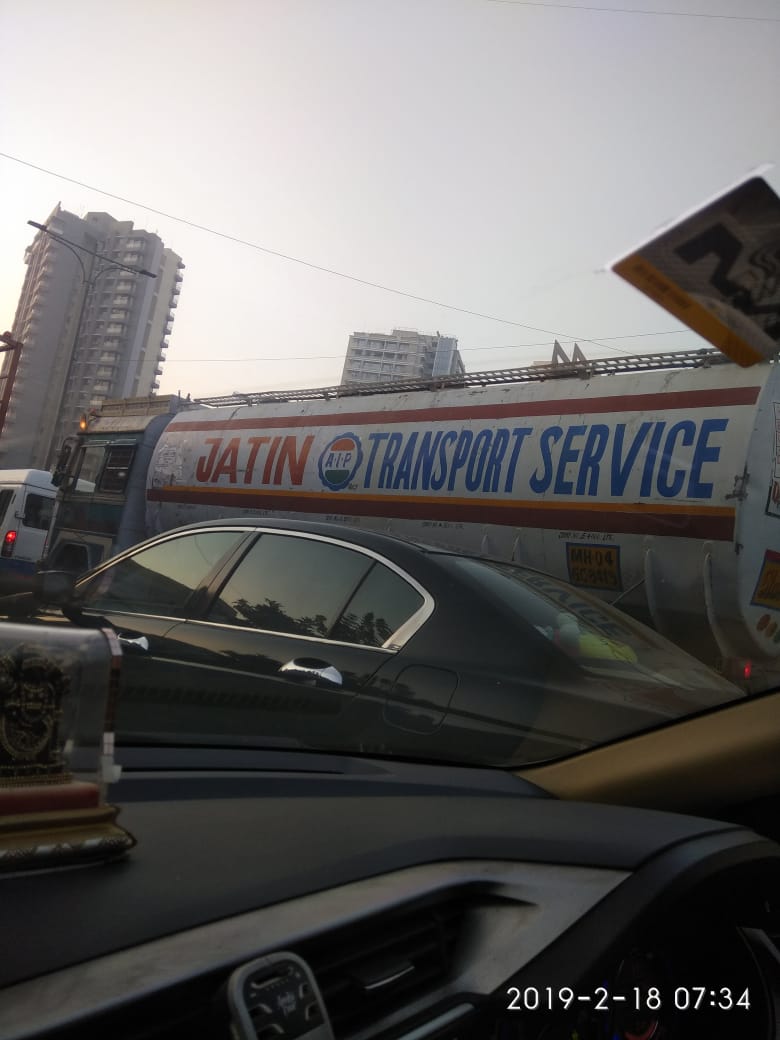 What's happening is that we have left home at 7.20 am and having crossed 10 kms in past 45 mins.
It's coz of trucks having a blast in the morning spoiling lives of people in Thane...
<a href="/mymalishka/">Mumbai Ki Rani</a>
<a href="/PMOIndia/">PMO India</a>
<a href="/nitin_gadkari/">Nitin Gadkari</a>
<a href="/narendramodi/">Narendra Modi</a>
<a href="/Dev_Fadnavis/">Devendra Fadnavis</a>
<a href="/ThaneTraffic/">thanetrafficpolice</a>
<a href="/mumbaitraffic/">Mumbai Traffic</a>