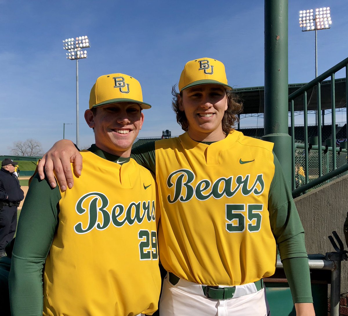 So proud of these <a href="/TCAAddisonBB/">TCA Addison Baseball ⚾️</a> Trojans playing together for the Bears.  Lots of hard work to get here. Expecting great things ahead for @Jake_Walsh_ and <a href="/Gilbert11Will/">Will Gilbert</a> #SicEm
