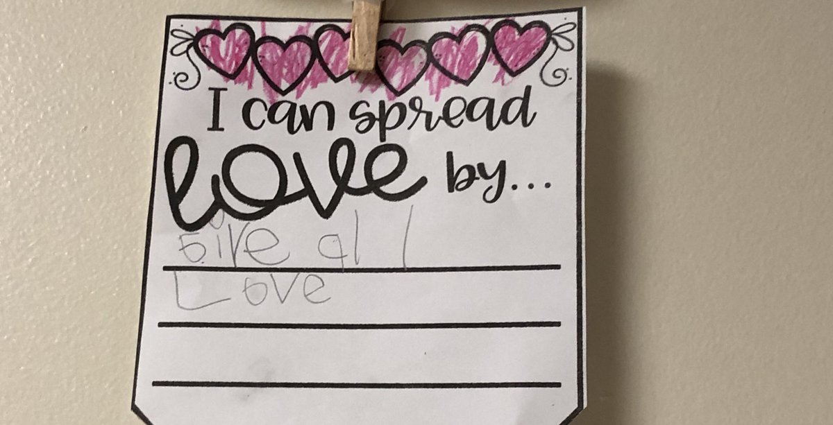 ms_baust's tweet photo. My Ss read Each Kindness then wrote ways we can spread love to others! More kindness and less hate! #KindnessStartsWithOne #fsu_19 @ThurmontPrimary @FCPSMaryland https://t.co/3QUWNmxJYQ