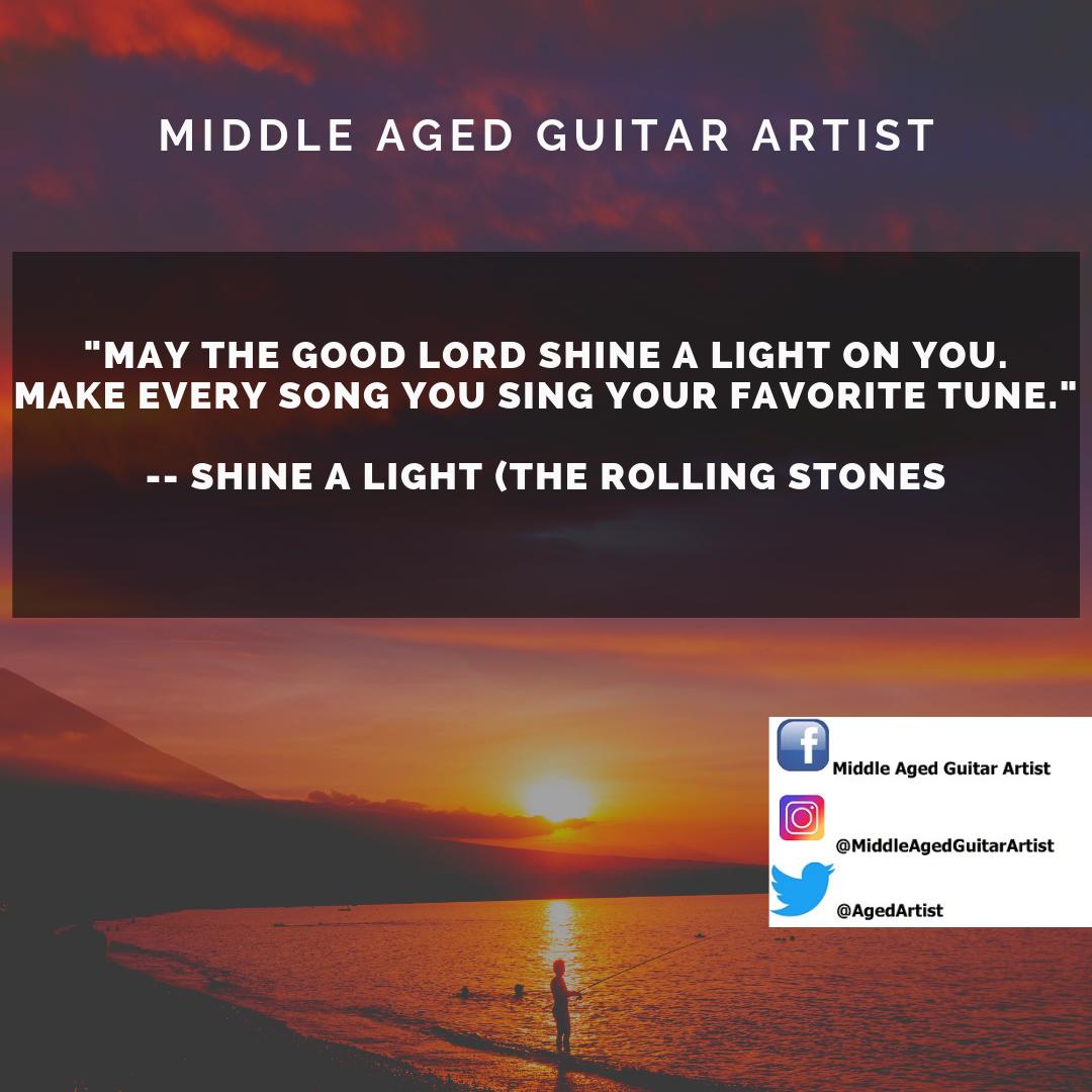 AgedArtist's tweet photo. "Berber jewelry jangling down the street.   Making bloodshot eyes at every woman that you meet.   Could not seem to get high on you, my sweet honey love."

Have a great Sunday everyone.   -- Blake

#MAGA #acousticguitar #guitar #RollingStones #ShineALight #middleaged #coverartist https://t.co/UCno1UegI9