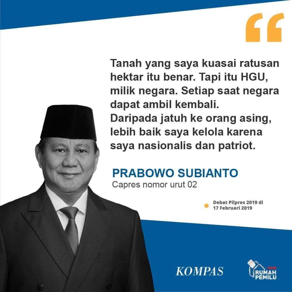 Ketika kualitas kepemimpinan diuji melalui serangan fitnah terhadap Pribadi, ia <a href="/prabowo/">Prabowo Subianto</a> tetap tenang. Tak membalas dg serangan balik yang memalukan lawan debatnya, bahkan Prabowo tetap memberikan penghormatan dan apresiasi kpd lawan debatnya.
