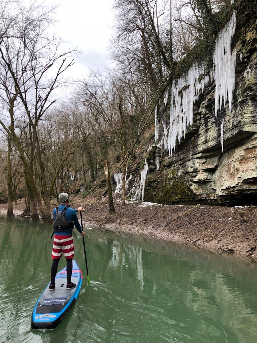 supkentucky's tweet photo. Stand up Paddle KY   no matter how cold it is you can still get out and PADDLE!  Wear proper gear and always remember Safety First! https://t.co/de1QBxQraD