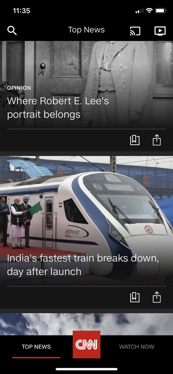 AnjuSuryawanshi's tweet photo. So CNN finds this news about India worthy enough to be in its “Top News” section when there is so much more important and news worthy going on in the country of over a billion people. #biasedmedia #falseperception https://t.co/TObnshYHGu