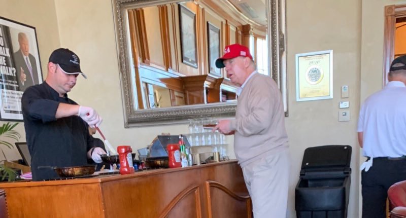 Nothing says $200,000 initiation fee like a serve yourself omelet bar with Costco ketchup. #MarALardAss