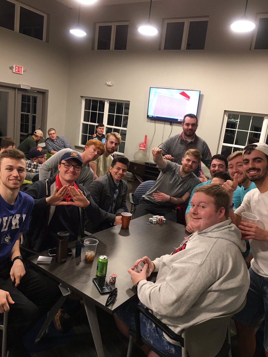 We had a great time at our poker night yesterday. It is always a good time getting together with the alumni! #IAMTKE