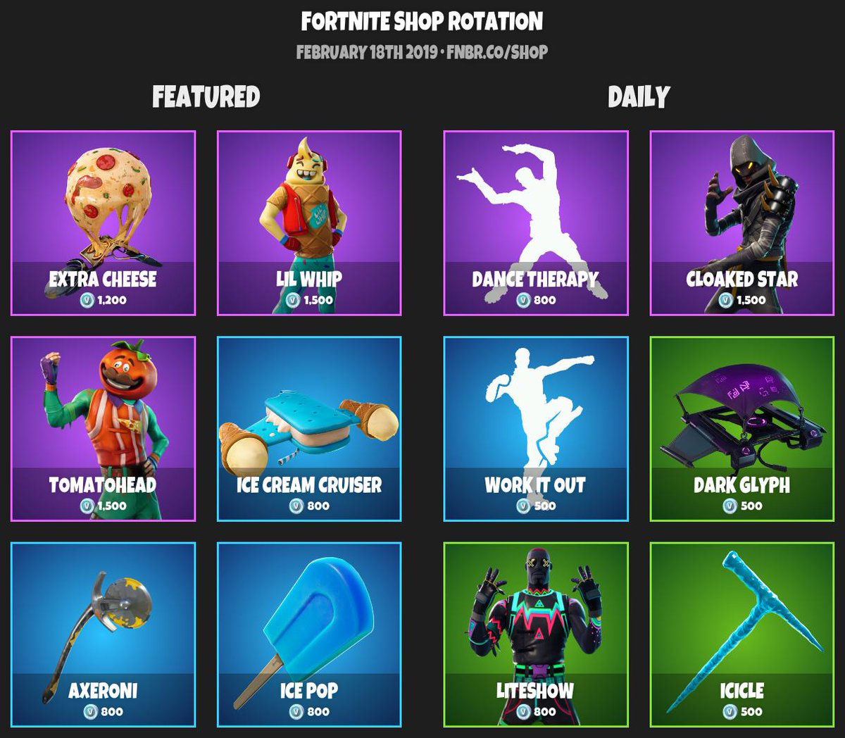 Fortnite Febuary 18 2019 Item Shop Fortnite 500 V Bucks Free Fortnite 500 V Bucks Free