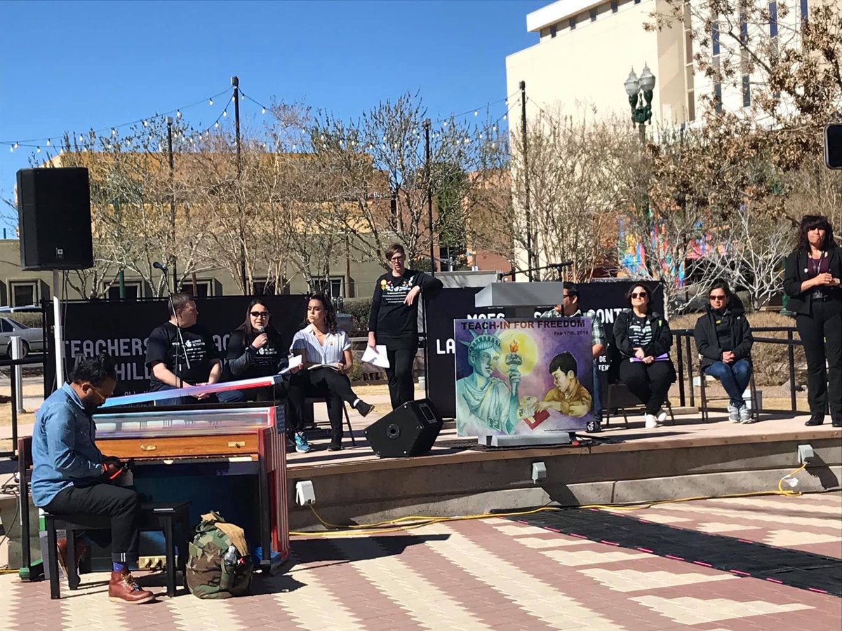 Great panel of teachers from across the continent taught about the harm of family separation &amp; what do to. Moderated by @MandyRheaWrites (2018 National Teacher of the Year) #ClassroomsNotCages #FreeOurFuture #EducationNotDetention
