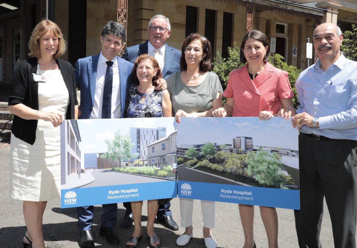 Ryde Hospital will undergo major $479 million redevelopment under the NSW Liberals & Nationals, delivering more beds and a world-class healthcare experience for the local community.@BradHazzard @VictorDominello