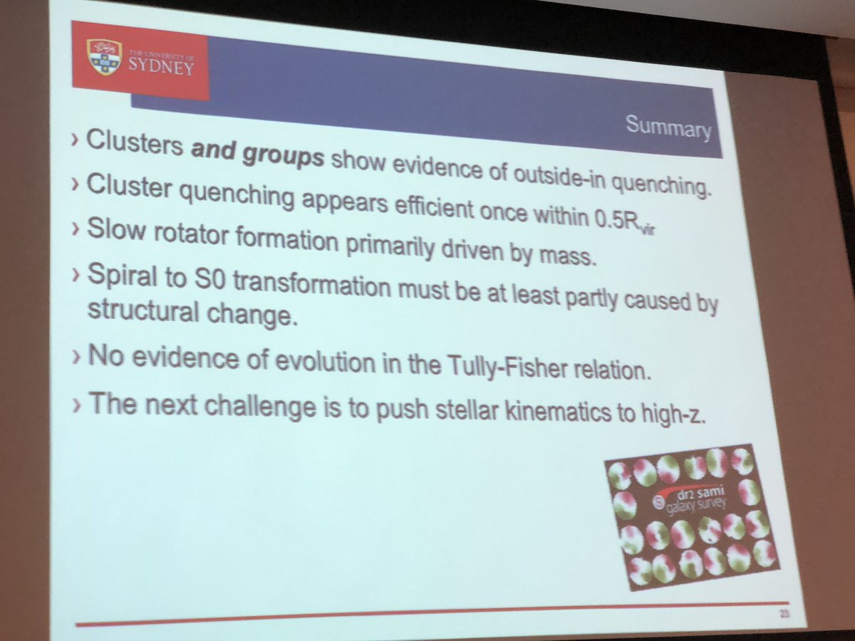 Scott Croom <a href="/Sydney_Science/">Sydney Science</a> <a href="/ARC_ASTRO3D/">ASTRO 3D</a> summarises main results obtained using the <a href="/SAMI_survey/">SAMI Survey</a> at the 3.9 Anglo-Australia Telescope at #AusESO2019