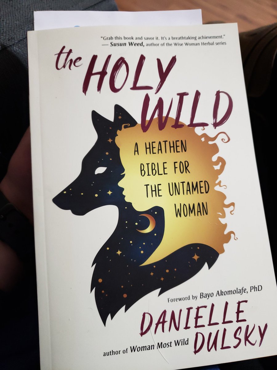 MissWitch8's tweet image. Ending the weekend snuggled up on the couch and reading 
@WolfWomanWitch
#witchcraft #pagan #witch #heathen #TheHolyWild