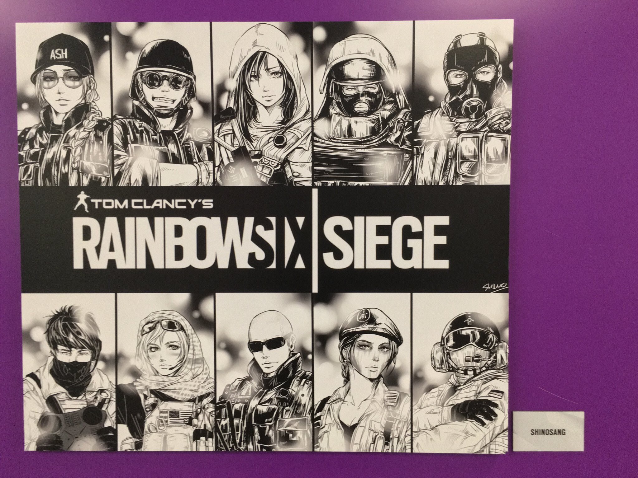 Sh1no Sixinvitational19 Rainbowsixsiege I Am Proud That I Participated As A Fan Art In The Venue Someday I Really Want To Go To The Hall And I Want To Hug