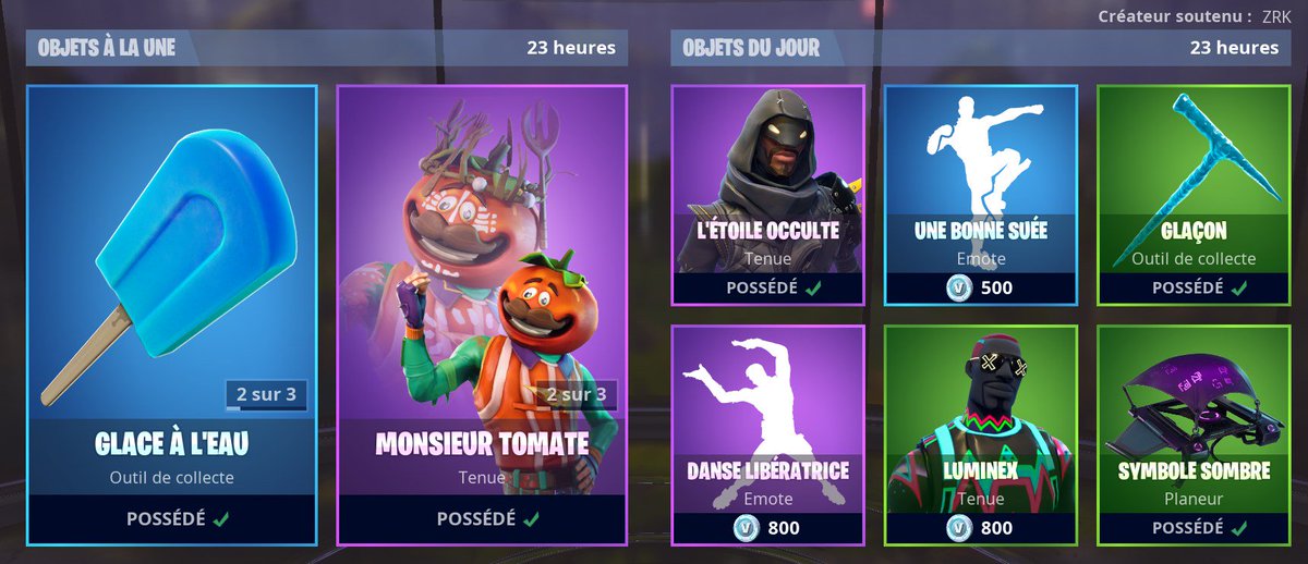 Zrk On Twitter Boutique Fortnite 18022019