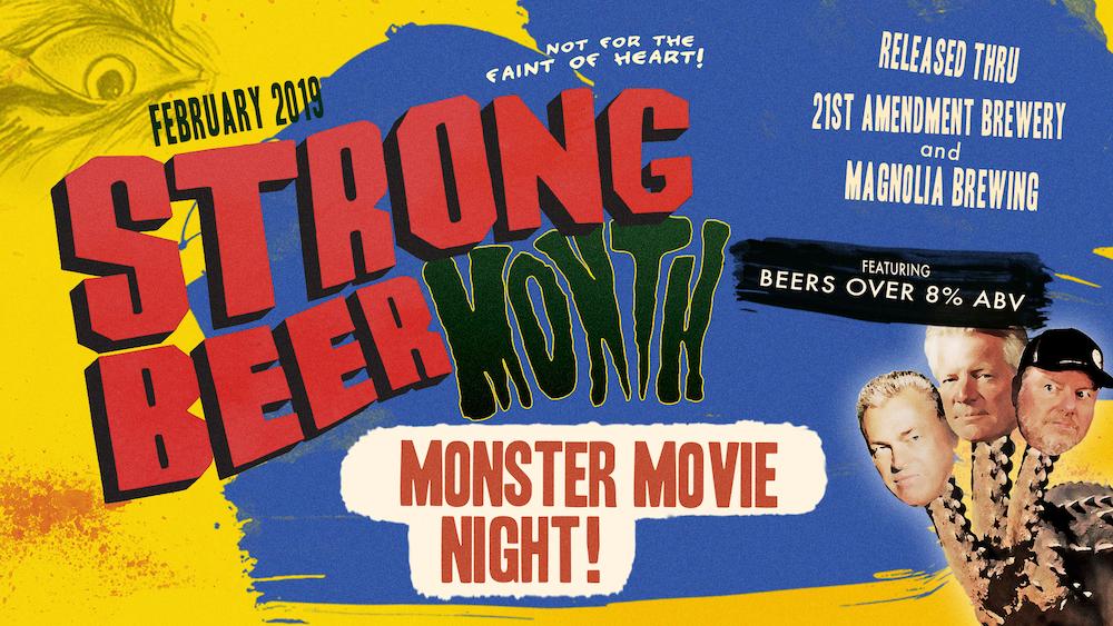 21stAmendment's tweet photo. Mark your calendars for February 22nd! In true #StrongBeerMonth style, we're showing a ~terrifying~ monster flick, The Creature from the Black Lagoon. Come to our San Leandro Tap Room fully prepared to be shakin' in your boots! https://t.co/2tveJqxlio