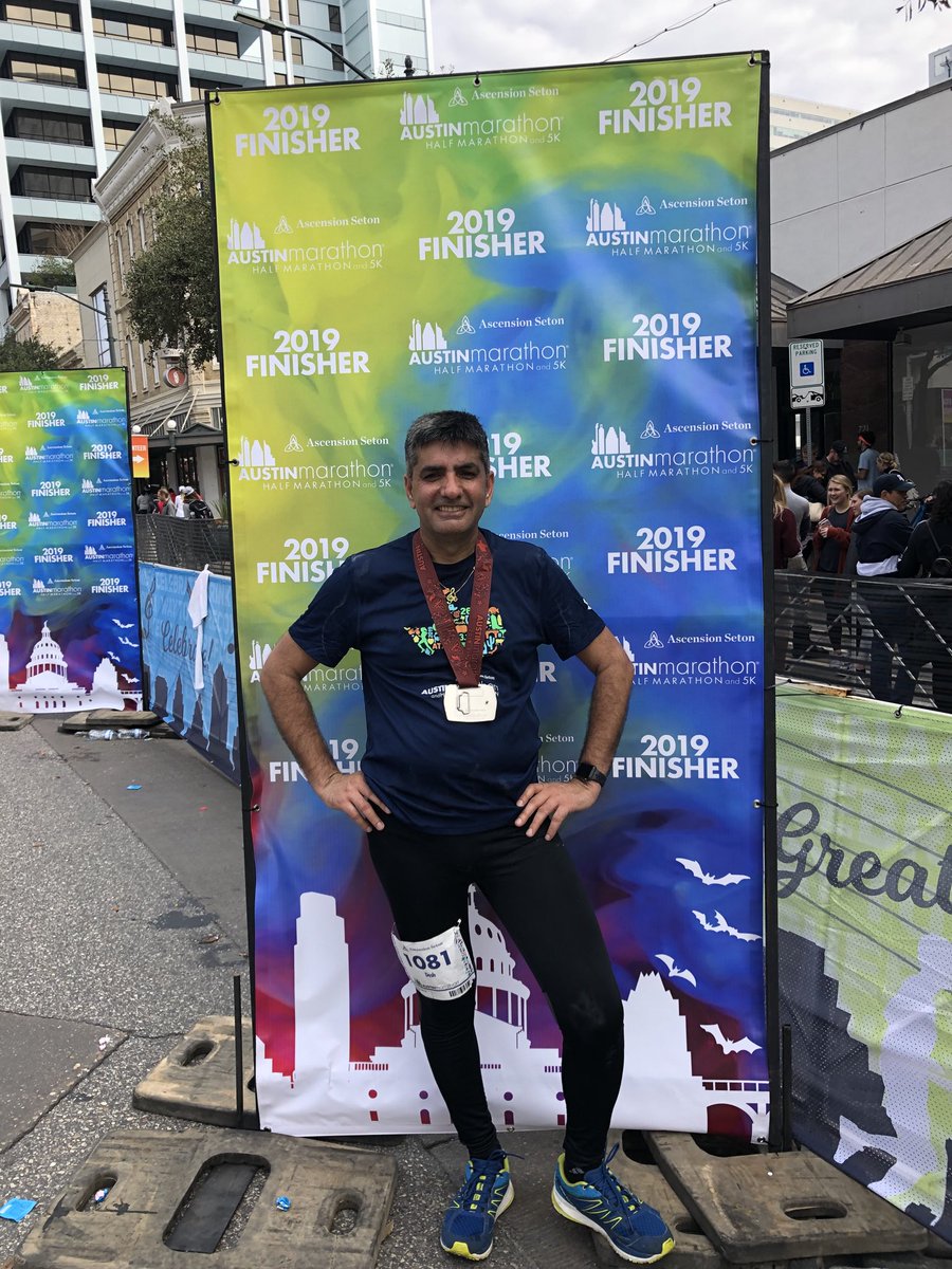 DeshRSingh's tweet image. Second #marathon of the year ⁦@austinmarathon⁩  great run this morning. My favorite running event