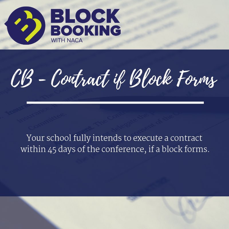 THENACA's tweet photo. Block Booking Lingo #NACABlockBooking #NACA19 https://t.co/wpaaFYRwzO