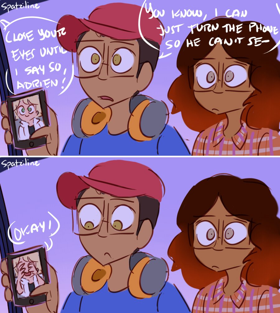 FaceTime -or whatever they're using lol- date...doubledate! (Post-Reveal) #MiraculousLadybug