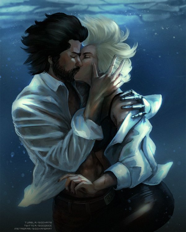 SeeQSee's tweet photo. “Don’t you call anybody else baby 
‘cause I’m your baby still” 
#McAshe #Overwatch #OverwatchFanart https://t.co/5rHZbsw18H