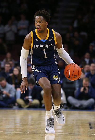 ESPNInsights's tweet photo. Have a day! Quinnipiac's Cameron Young is the first D-I player in at least 20 seasons with 55 points and 10 boards. Young and Siena's Jalen Pickett combined to score 101 points in a triple-OT thriller. https://t.co/gTabXcS3wi