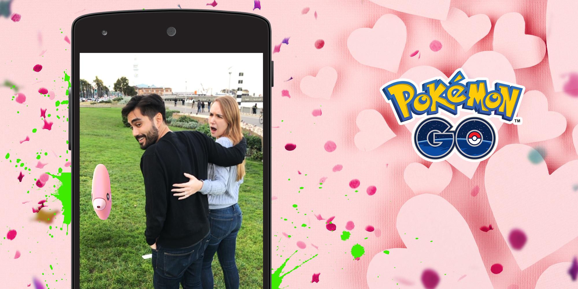 Pokemon Go Japan Pokemon Go バレンタイン 楽しんでますか イベント期間中に出現するピンク色のポケモンのar写真を撮って バレンタインの過ごし方をシェアしよう Pokemongovalentines ポケモンgo T Co Lpncsp7mdi Twitter