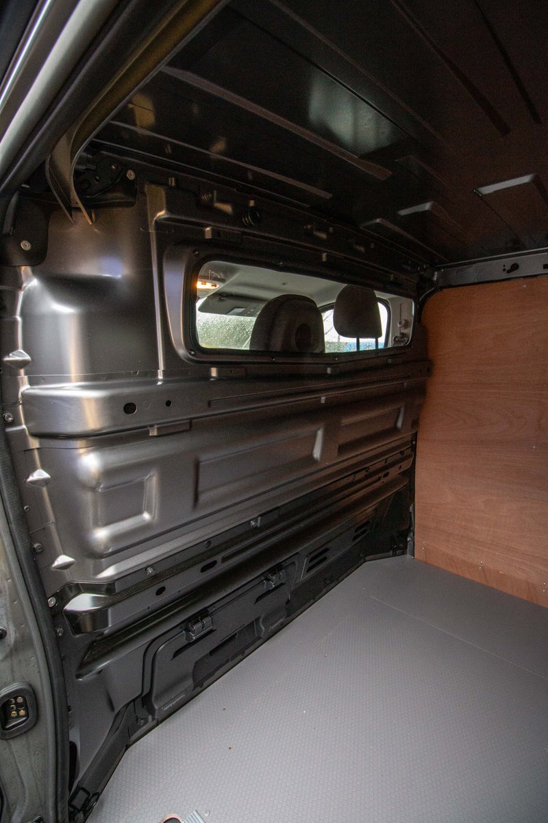 VanLineNI's tweet photo. Vauxhall Vivaro for Charles Hurst Vauxhall fitted with our CNC cut Hi-Grade plyline kit with our grey Riga Heksa birch flooring.  Two windows where installed to the back doors and a window to the bulkhead.

Photo gallery - https://t.co/XXS1AS55Kq

#vauxhall #opel #vivaro #plyline https://t.co/5kNiTr2Lxa