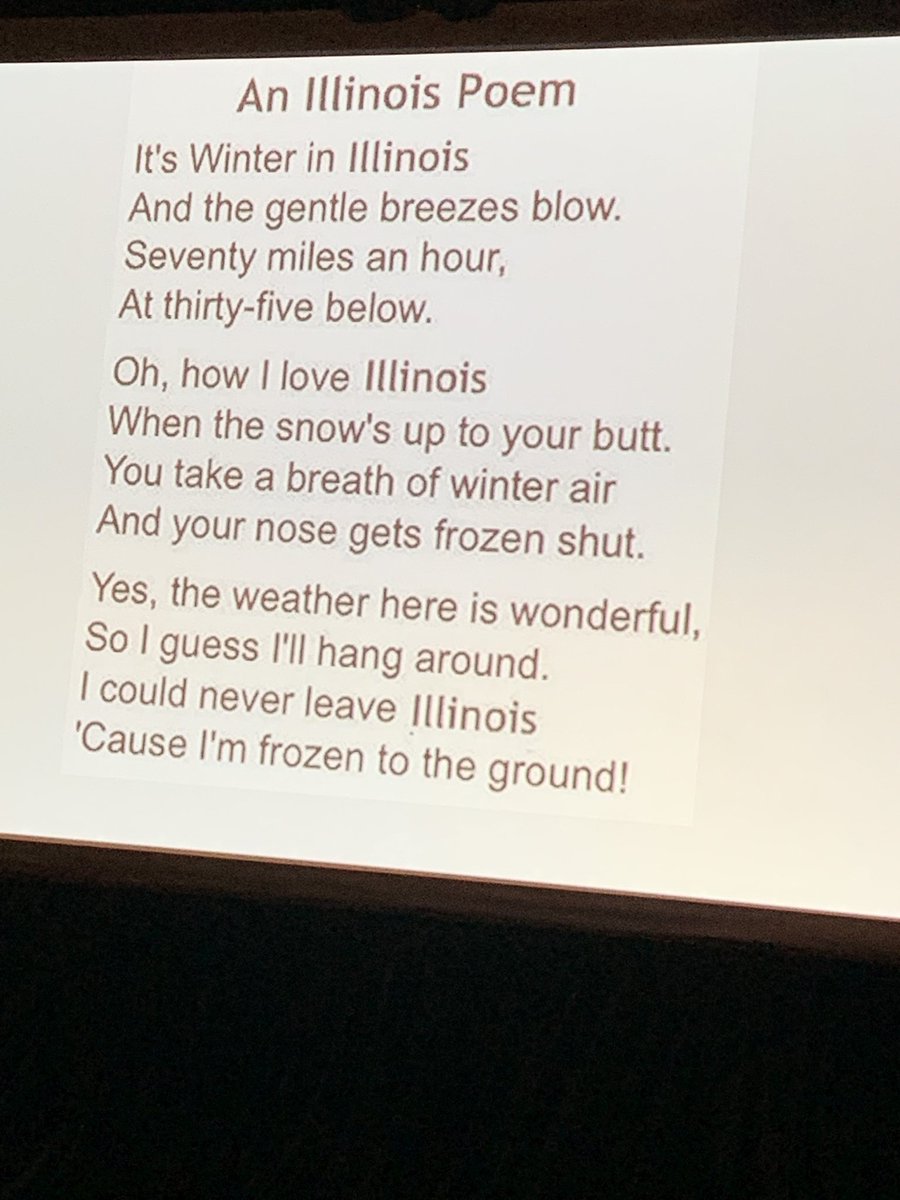 Ode to Chicago presented by @robertomlang
 #PolarVortex2019 @ASE360 #EchoSOTA