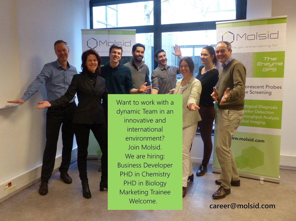 Molsid, innovative biotech company, is hiring in Lyon. Join our highly motivated Team in an international environment. Thanks for sharing.